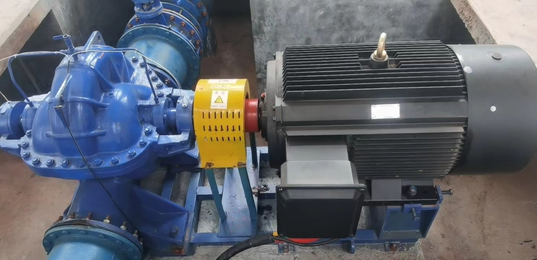 永磁變頻電機(jī)在自來水公司節(jié)能改造現(xiàn)場